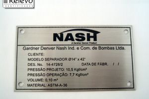Placa Aco Inox Baixo Relevo 02